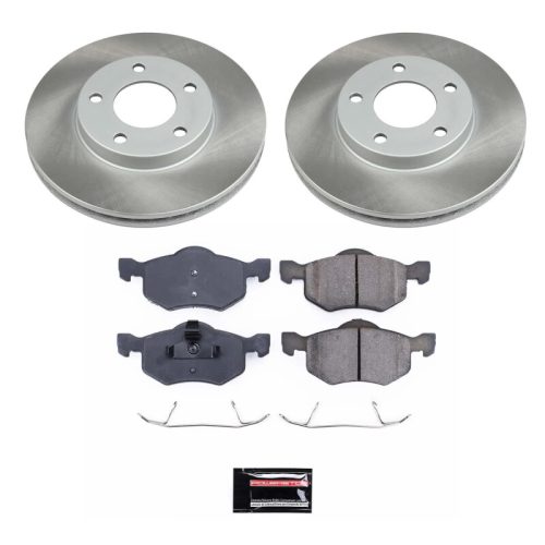 2001-2005 Ford Escape & 2004 Mazda Tribute Front Semi-Coated Rotor Brake Assembly - Premium Replacement