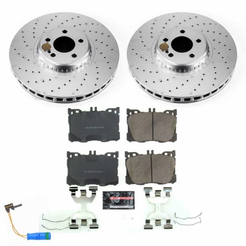 2016-2018 Mercedes-Benz GLC300, E300, GLC43 AMG Front Z23 Evolution Sport Coated Brake Kit - Premium Heavy-Duty Replacement