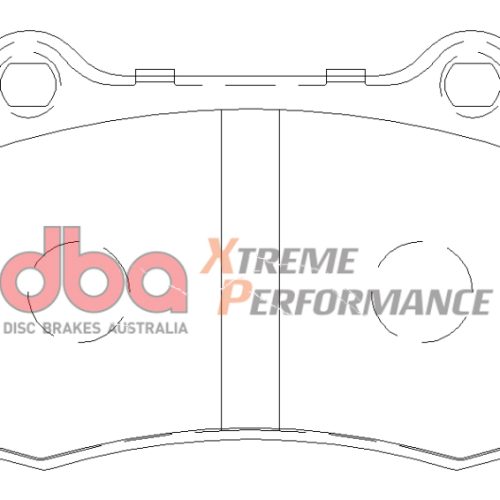 DBA Xtreme Performance Brake Pads for Dodge Viper ('92-'02) - Front High-Performance Friction Brake Pad Assembly for Street and Heavy-Duty Applications