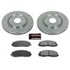 2012-2013 Dodge Journey, 2012-2013 Chrysler Town & Country Front PowerStop Z23 Evolution Sport Brake Upgrade Kit - Premium Replacement