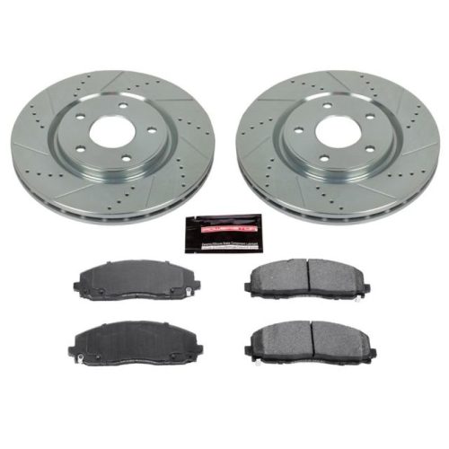 2012-2013 Dodge Journey, 2012-2013 Chrysler Town & Country Front PowerStop Z23 Evolution Sport Brake Upgrade Kit - Premium Replacement