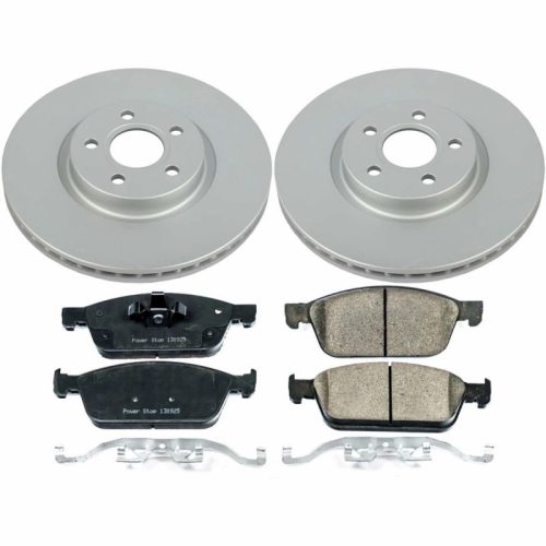 2018-2021 Ford Transit Connect Front Brake Rotor and Ceramic Pad Assembly - Heavy-Duty Fleet Replacement