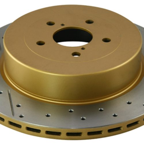 DBA Street Series Rotor for Subaru Impreza 2004-2012 Rear Drilled and Slotted Performance Brake Rotor - Premium Replacement - Image 3