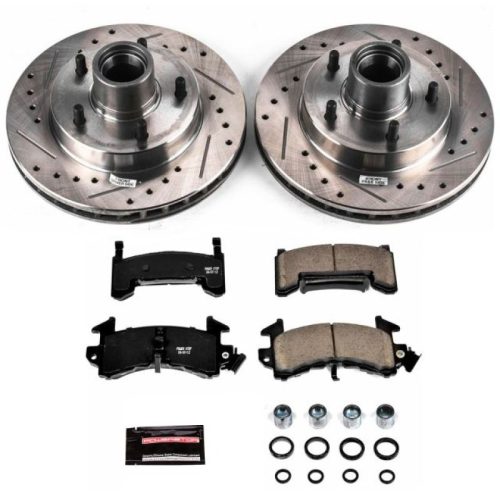 1981-1982 Pontiac LeMans & Grand Prix Front Brake Rotors and Carbon-Fiber Ceramic Pads - Premium Replacement