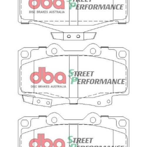 DBA Street Performance Brake Pads for Toyota 4Runner and Tacoma 1998-2002 - Front Disc Brake Pad Assembly - Premium Replacement - Image 3