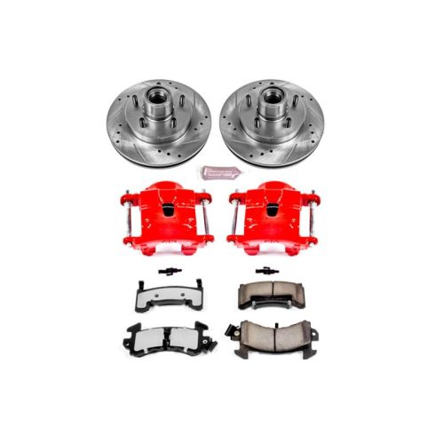 1984-1987 Pontiac Grand Prix Z36 Truck & Tow Brake Upgrade Kit with Drilled & Slotted Rotors - Premium Heavy-Duty Replacement