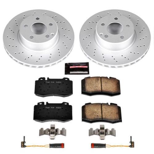 2002-2006 Mercedes-Benz S500, S430, S350 Front Z23 Evolution Sport Coated Brake Kit - Heavy-Duty Replacement for European Vehicles
