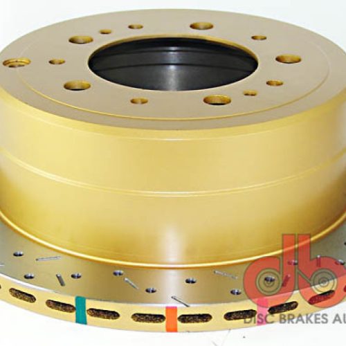 DBA 4000 Series Rear Drilled and Slotted Rotor for Toyota Land Cruiser 1998-2006 and Lexus LX470 - Premium Replacement