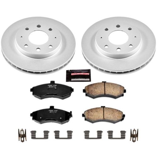 2002-2005 Hyundai Elantra Front PowerStop Z17 Evolution Geomet Coated Brake Kit - Premium Replacement