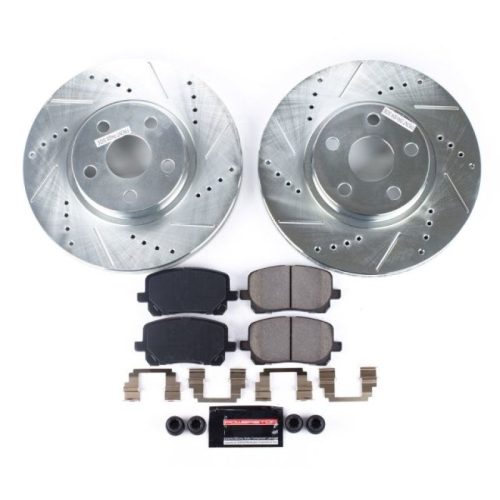 2003-2008 Toyota Corolla & Pontiac Vibe Front Z23 Evolution Sport Brake Upgrade Kit - Premium Heavy-Duty Performance