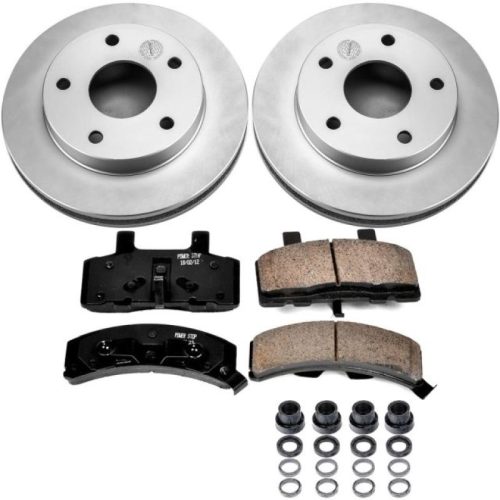 1996-1999 Dodge Ram 1500 Front Brake Rotor and Ceramic Pad Assembly - Heavy-Duty Fleet Replacement