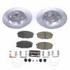 2018-2022 Hyundai Kona Front Z23 Evolution Sport Brake Kit - Heavy Duty Drilled & Slotted Rotor and Carbon-Fiber Ceramic Brake Pads - Premium Replacement