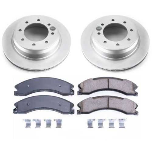 2012-2013 Nissan NV1500, NV2500 & NV3500 Rear Brake Rotor and Pad Assembly - Heavy-Duty Fleet Replacement with Geomet Coated Rotors and Low-Dust Ceramic Pads