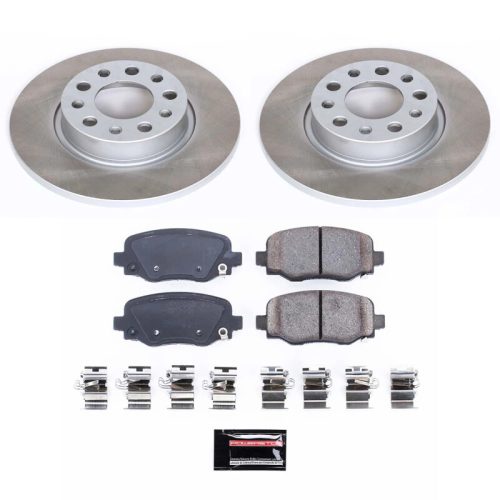 2015-2016 Jeep Renegade & Fiat 500X Rear Semi-Coated Rotor Brake Assembly - Heavy-Duty Replacement for Fleet and Commercial Vehicles
