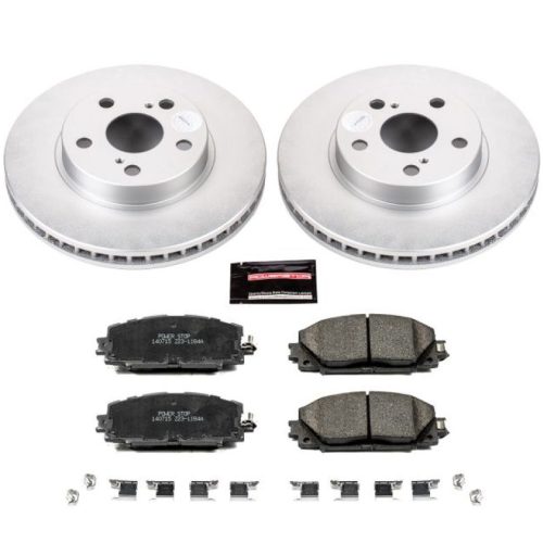 2011-2015 Toyota Prius Front Brake Rotor and Ceramic Pad Assembly - Premium Replacement