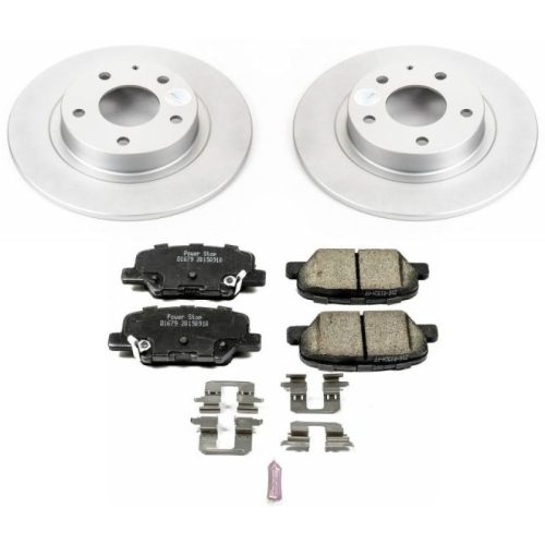 2014-2015 Mazda 6 Rear PowerStop Z17 Evolution Geomet Coated Brake Rotor and Ceramic Pad Assembly - Heavy-Duty Fleet Replacement