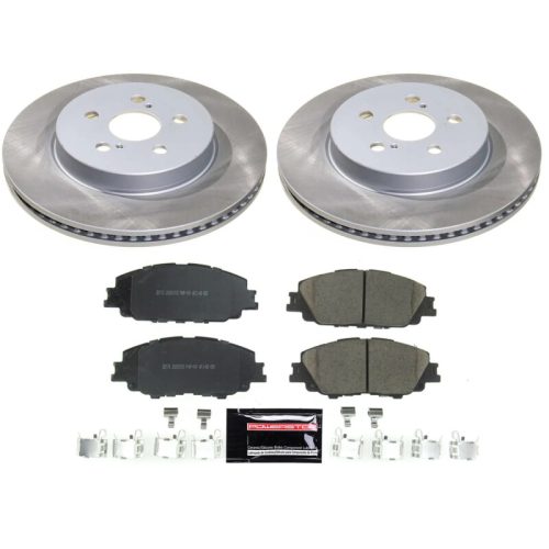 2019-2021 Toyota Corolla Fleet Front Semi-Coated Rotor Brake Assembly - Premium Replacement