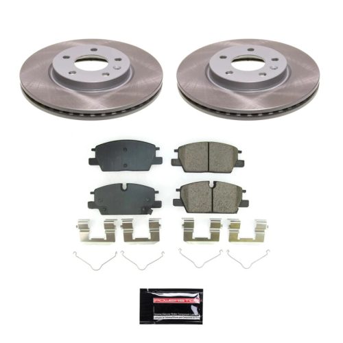 2021-2022 Chevrolet Malibu & Equinox, 2022 GMC Terrain Front Semi-Coated Rotor Brake Assembly - Premium Replacement