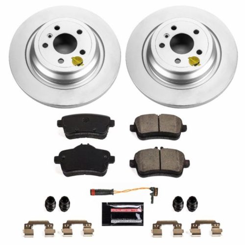 2012-2018 Mercedes-Benz GLE & ML350 Rear Z23 Evolution Sport Coated Brake Rotor & Carbon-Fiber Ceramic Pad Assembly - Premium Replacement