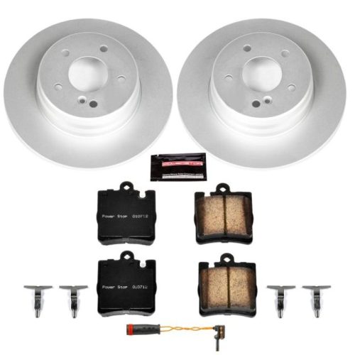 2007-2011 Mercedes-Benz SLK-Class Rear Brake Rotor and Carbon-Fiber Ceramic Brake Pad Assembly - Premium Replacement