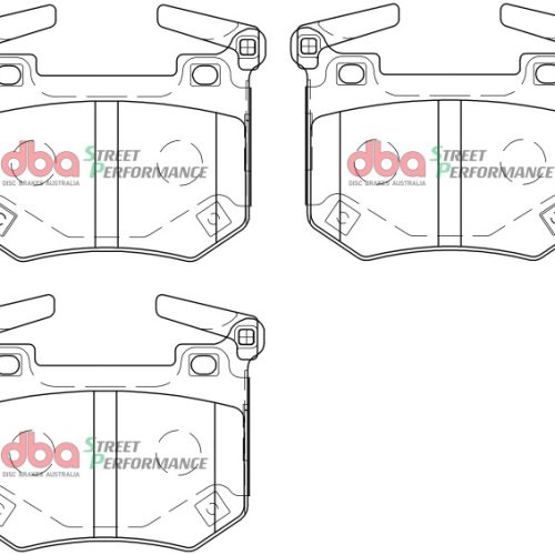 DBA Street Performance Rear Brake Pads for Kia Stinger 2018-22 - Premium Replacement