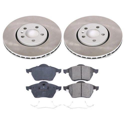 1998-1999 Volkswagen Golf & Jetta Front Semi-Coated Rotor Brake Assembly - Heavy-Duty Fleet Replacement by PowerStop Part SC5403
