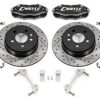 202-2023 Dodge Charger and Challenger 15-inch Conversion Brake System with Black Calipers - Heavy-Duty Replacement