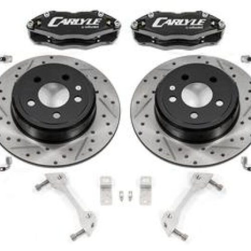 202-2023 Dodge Charger and Challenger 15-inch Conversion Brake System with Black Calipers - Heavy-Duty Replacement