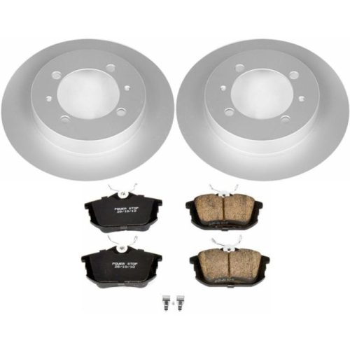 2000-2004 Volvo V40 & S40 Rear Brake Rotor and Carbon-Fiber Ceramic Pad Assembly - Premium Replacement