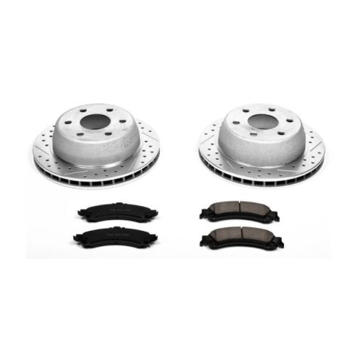 2000-2001 Chevrolet Silverado 1500 & GMC Sierra 1500 Heavy-Duty Brake Rotor and Carbon-Fiber Ceramic Brake Pad Assembly - Premium Replacement