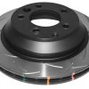 DBA 4000 Series Rear Slotted Rotor for Volkswagen Touareg and Audi Q7 2004-2010 - Premium Replacement