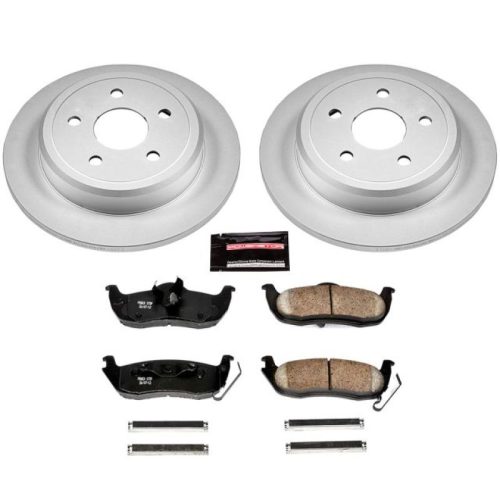 2010-2010 Jeep Grand Cherokee & 2007-2007 Jeep Commander Rear PowerStop Z17 Evolution Geomet Coated Brake Kit - Heavy-Duty Fleet Replacement