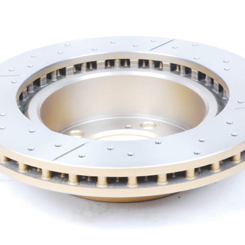 DBA Street Series Rotor for Toyota 4Runner, Lexus GX460, Land Cruiser 2010-2011 Front Drilled and Slotted Replacement - Image 3