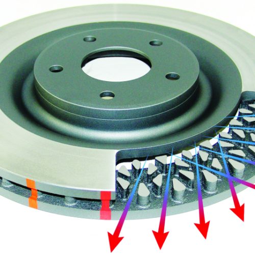 DBA 5000 Series Brake Rotor for Nissan GT-R '15-'18 Front Left High Performance Replacement - Image 2