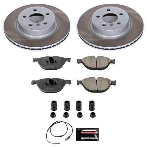 2012-2013 BMW 528i Front Semi-Coated Rotor Brake Assembly - Premium Replacement