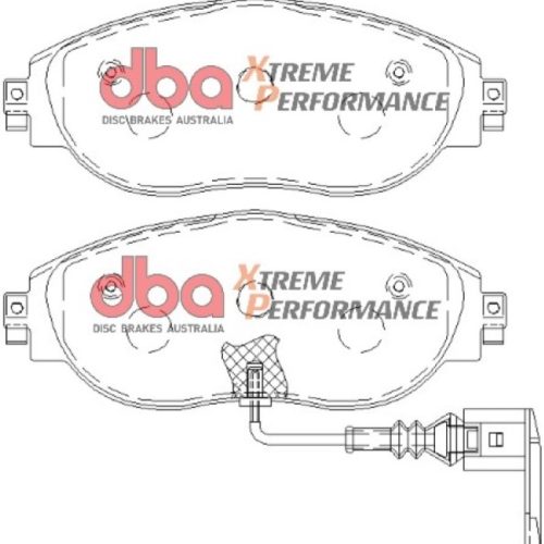DBA XP Performance Brake Pads Front Fitment 2012-14 Volkswagen Golf R MK7 Heavy-Duty Brake Pad Assembly - Premium Replacement - Image 2