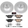 2007-2010 BMW X5 and X6 Front Brake Rotor and Carbon-Fiber Ceramic Brake Pad Assembly - Heavy-Duty Performance Replacement