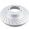 DBA Street Series Cross Drill and Slotted Rotor for 2014-15 Porsche Boxster - Premium Replacement