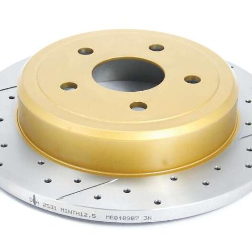 DBA Street Series Cross Drilled and Slotted Rear Rotor for Jeep Commander and Grand Cherokee 2005-2010 - Premium Replacement - Image 6