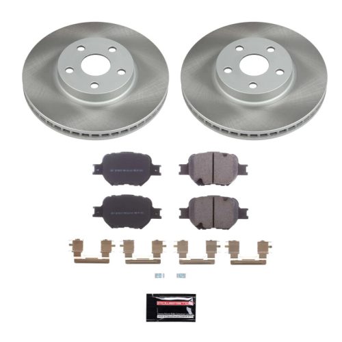 2000-2005 Toyota Celica Front Semi-Coated Rotor Brake Kit - Premium Replacement