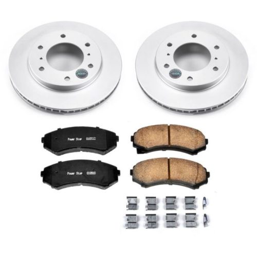 2001-2006 Mitsubishi Montero Front Brake Rotor and Ceramic Pad Assembly - Premium Replacement