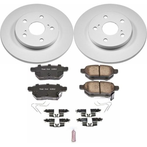 2016-2018 Toyota Corolla iM Rear Brake Rotor and Ceramic Brake Pad Assembly - Premium Replacement