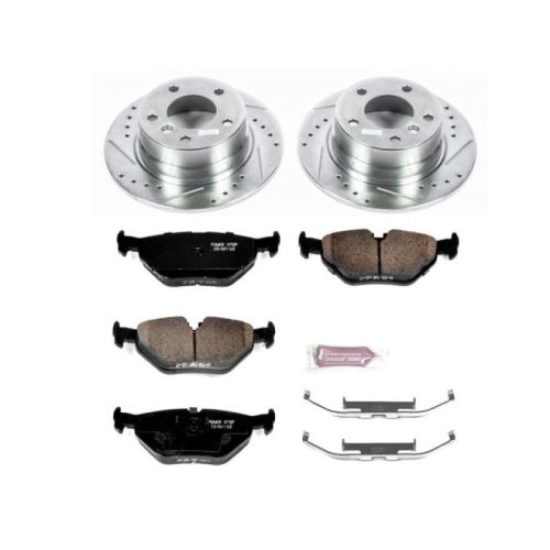 2003-2005 BMW Z4 Rear Brake Disc and Carbon-Fiber Ceramic Pad Upgrade - Premium Replacement
