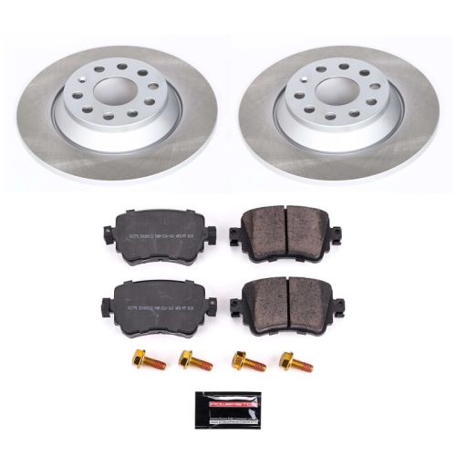 2016-2017 Audi Q3 Quattro Rear Semi-Coated Rotor Brake Assembly - Premium Replacement