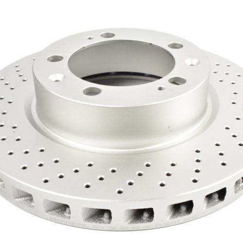 DBA Street Series OE Cross Drilled and Slotted Rotor for Porsche 911 1994-96 Front Left - Premium Replacement - Image 2