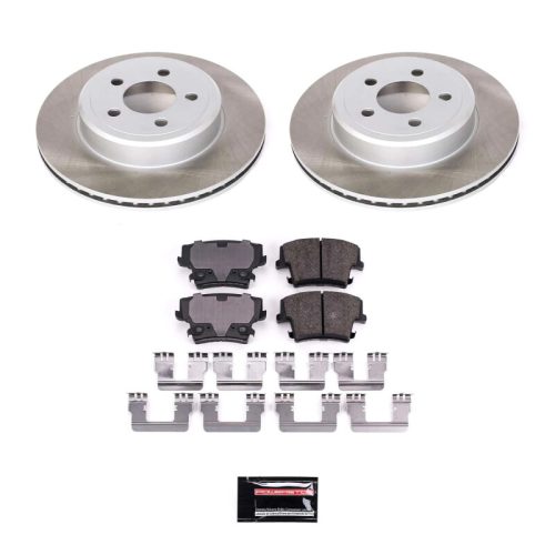 2006-2014 Dodge Magnum & 2007-2014 Dodge Challenger Heavy-Duty Semi-Coated Rotor and Ceramic Brake Pad Assembly - Premium Replacement