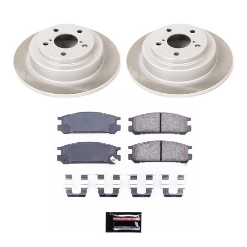 1998-1999 Subaru Legacy Rear Semi-Coated Rotor Brake Kit - Premium Replacement