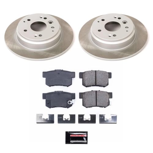 2004-2010 Acura TL & Honda Element Heavy-Duty Semi-Coated Rotor Brake Assembly - Premium Replacement
