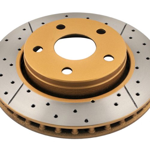 DBA Street Series X Gold Front Drilled and Slotted Rotor for Jeep Wrangler 2011-13 - Premium Replacement - Image 6