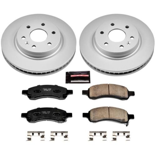2007-2009 Saturn Outlook, 2008-2009 Buick Enclave & GMC Acadia Front Z17 Evolution Geomet Coated Brake Rotor and Ceramic Pad Assembly - Premium Replacement